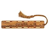 Philadelphia Pennsylvania Wooden Bookmark | Engraved Philadelphia Skyline Art | Handmade Keepsake Gift for Readers & Book Lovers with Copper Tassel | Made in the USA