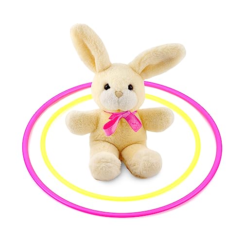 OOTSR 12 stücke Kunststoff Toss Ringe Set für Ring Toss Spiel, 22cm und 30cm Drinnen draußen Kinder Target Übungsspiele, Party Favor Spiele, Karneval, Garten (6 Farben)