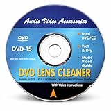 Universal CD/DVD Lens Cleaner Disc Kit with Cleaning Fluid – Laser Lens Cleaning Disc for CD, DVD & Blu-ray Players