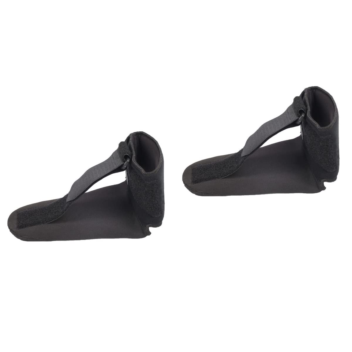 HEALLILY 2pcs Drop Foot Brace Adjustable Ankle Brace Plantar Fasciitis Night Splint Heel Calf Stretcher for Achilles Tendonitis Plantar Fasciitis Stroke Size S Black