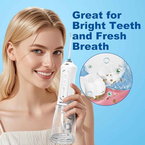 WellLeo Water Flosser for Teeth, 300ML Cordless Oral Irrigator Rechargeable Dental Flosser Picks - image 8