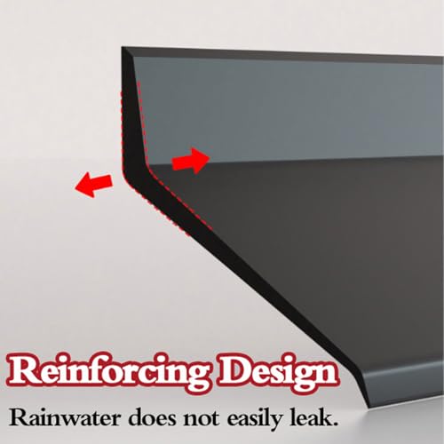 Fenêtre mal isolée ? Solution d'étanchéité efficace noire 150 cm - 5