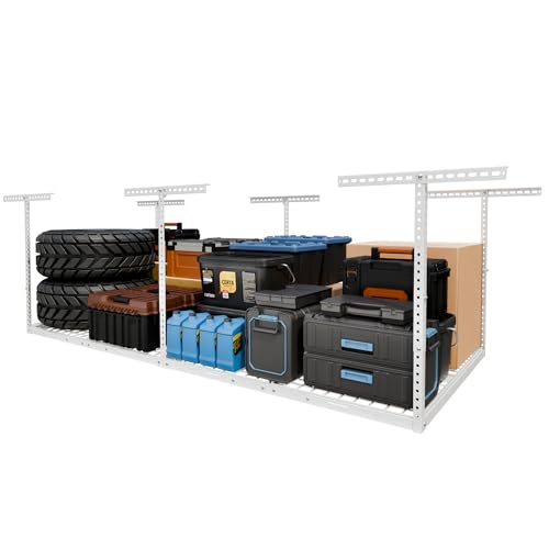 FLEXIMOUNTS 4x8 Overhead Garage Storage Rack,...