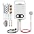 SANAUGAS Portable Propane Water Heater Tankless, 1.45GPM 5.5L Instant Hot Water Heater, Outdoor Use for RV, Camper Van, Travel Trailer, Cabin, Pool, Barn, White