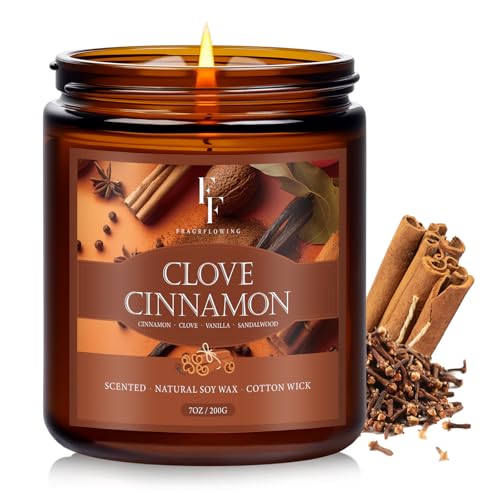 Fall Candle, Clove Cinnamon Scented Candles for...