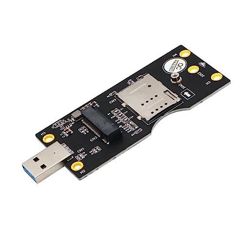 Joselin NGFF M.2 Clave B una USB 3.0 Adaptador Tarjeta de ExpansióN con Ranura para Tarjeta para WWAN/LTE 3G/4G/5G Compatibilidad con MóDulo 3042/3052 M.2 SSD
