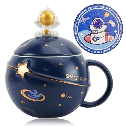 Dewocke Taza Kawaii Astronauta, Linda Taza Astronauta con Tapa Cuchara y Posavasos, Cerámica Divertida para Café, Té, Leche, Decoración de la Habitación, Regalo Único | Ya disponible en tu tienda friki favorita! En mundofriki.es! Dewocke Taza Kawaii Astronauta, Linda Taza Astronauta con Tapa Cuchara y Posavasos, Cerámica Divertida para Café, Té, Leche, Decoración de la Habitación, Regalo Único | Ya disponible en tu tienda friki favorita! En mundofriki.es!