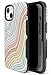 Casely iPhone 15 Case | Ride The Wave | Pastel Rainbow Lined | Bold Case | Compatible with MagSafe