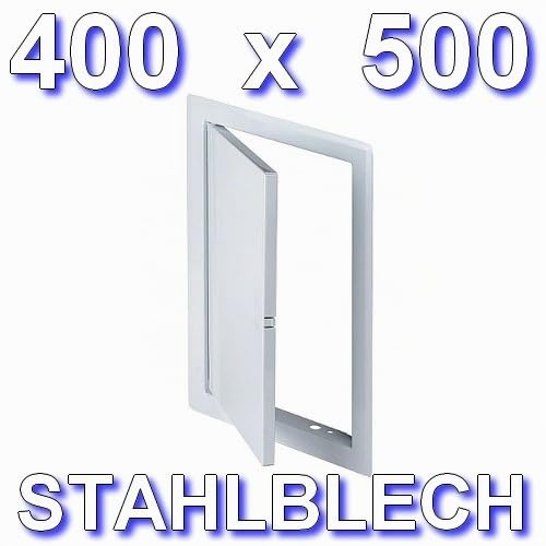 Miniatura 2 de Awenta Puerta De Inspección Chapa De Acero, Color Blanco, 400 X 500