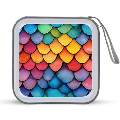 Dragon Scale CD Case Portable DVD Holder Storage Organizer for Home Travel
