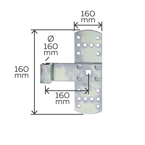 Alberts 315047 Kreuzband | galvanisch verzinkt, dickschichtpassiviert | 160 x 50 mm