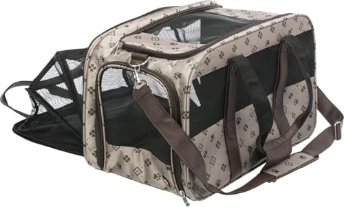Trixie 28903 Tasche Maxima, erweiterbar, 33 × 32 × 54 cm, beige/braun