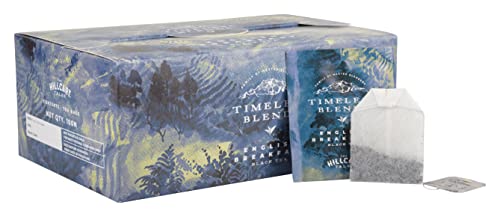 Image of Timeless Blends by The Hillcart Tales English Breakfast Tea Bags 100 Pieces, Premium Black Tea Leaves English Variety, Double Chamber Stapleless Blend of Assam, Ceylon and Kenya Teas, 200 gms