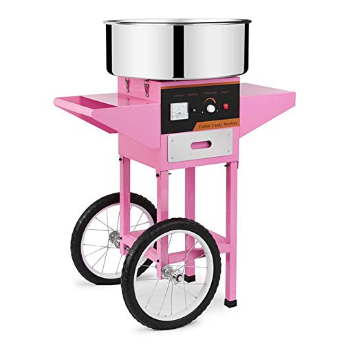 N / A Candy Cotton Candy Maker, Electric Commercial Cotton Candy Floss Maker with Cart, Large Stainless Steel Bowl, Perfect for Children Family Party, Commercial or Charity Activities N / A Candy Cotton Candy Maker, Electric Commercial Cotton Candy Floss Maker with Cart, Large Stainless Steel Bowl, Perfect for Children Family Party, Commercial or Charity Activities