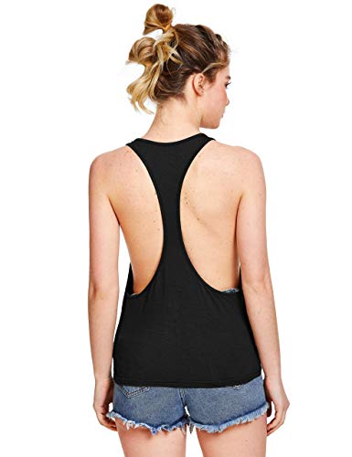 Image of THE BLAZZE Women's Sleeveless Loose Fit Racerback Yoga Workout Tank Top
