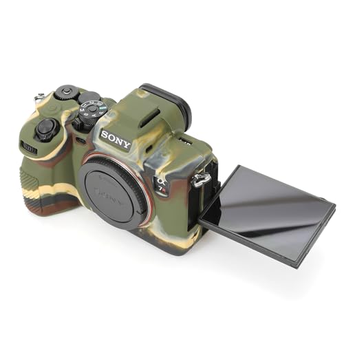 Funda de silicona suave para cámara Sony A7RV color camuflaje miniatura 6