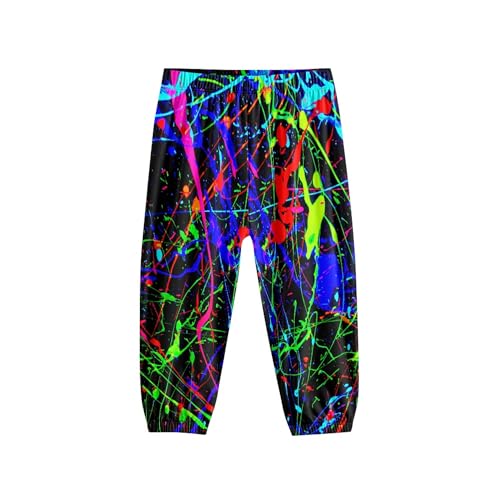 Image of Unisex Little Kids Yoga Trousers Bohemian Beach Pants Baggy Harem Activewear for Boys and Girls Age 3-10