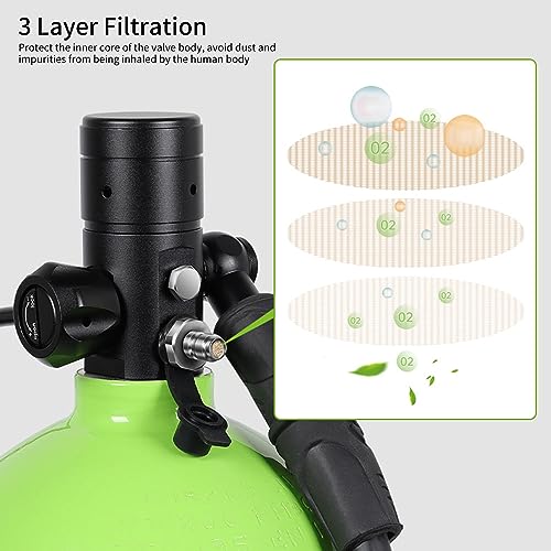 3L Duiktank, Snorkeluitrusting Hogedrukgasopslag Kleine Zuurstoftank voor Duiken Sightseeing - Image 6