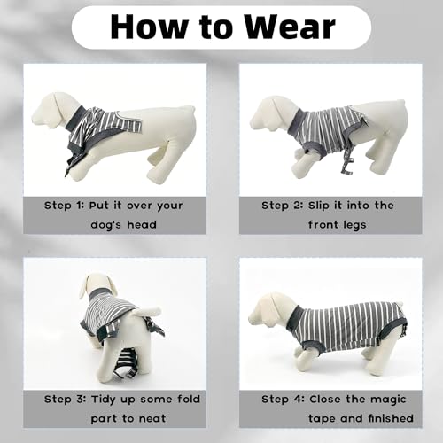 Image of Dog Surgery Recovery Suit Spay Recovery Onesie for Female Male Dogs