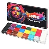 LOPHE Truccabimbi Kit, 20 Colori Truccabimbi Kit Anallergici Atossici, Trucca Bimbi, Truccabimbi, Adatto per Halloween, Carnevale, Party, Natale
