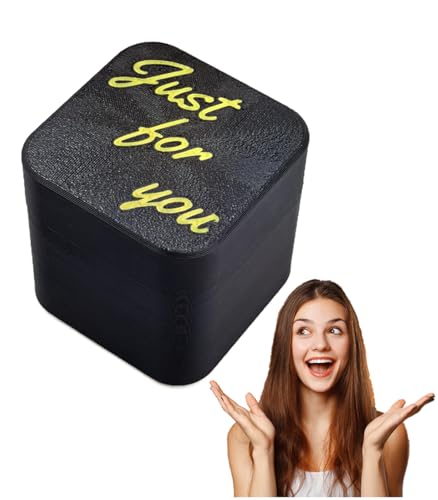 WOPLAY Surprise Finger in a Box,Funny Christmas Gag Gifts for Adults,Perfect Spoof Hand Prank Pop Up Gift with Box for Men (Black, 1pcs)