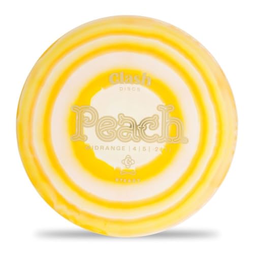 Peach by Clash Discs | Premium Steady Ring Plastic | Beginner Midrange Disc (Colors Vary)