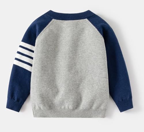 Little Boys U-Neck Cardigan Button-up Knit Sweater Casual Outerwear2