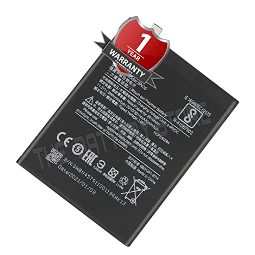 Image of THE BATTERY STORE Orignal BN36-Battery for Mi A2 (Mi 6X) M1804D2SG, M1804D2SI Battery with 1 Year Warranty and lonf Battery Backup (for Mi A2 (Mi 6X))