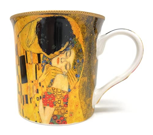 Leonardo Collection Set of Four Mixed Masters Classic Van Gogh and Klimt Mugs Fine China Coffee Tea Cups Mugs - Image 3