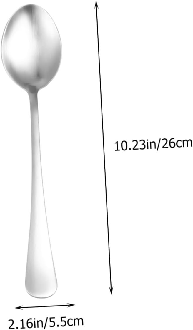 Salad Servers Silver 2 Piece Stainless Steel Fork Spoon Set