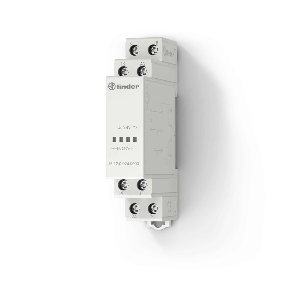 Finder – Puntatore di potenza 1S chiamata acuse + 1 W, 8 A, 12 V ac/dc 13.12.0.012.0000