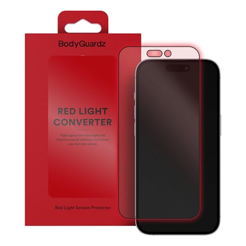 BodyGuardz Red Light Converter Screen Protector &ndash; Passive Red Light Therapy for Face - Promotes...