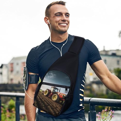 Mochila tipo sling blanca para senderismo y uso casual miniatura 3