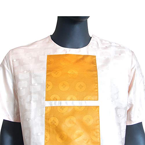 Men Suits African Riche Dashiki Shirt Pants Agbada Bazin Jacquard Arab Thobe Islamic Muslim Dubai2