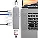 Produktbild ODOMY USB C Hub - Thunderbolt 3, LAN, HDMI 4K & 2K, USB 3.0 Ports * 2, USB 2.0 Port, SD/TF Kartenleser - Adapter für MacBook Pro 2018/2017 / 2016 13" & 15" - 8 in 1 Multiport
