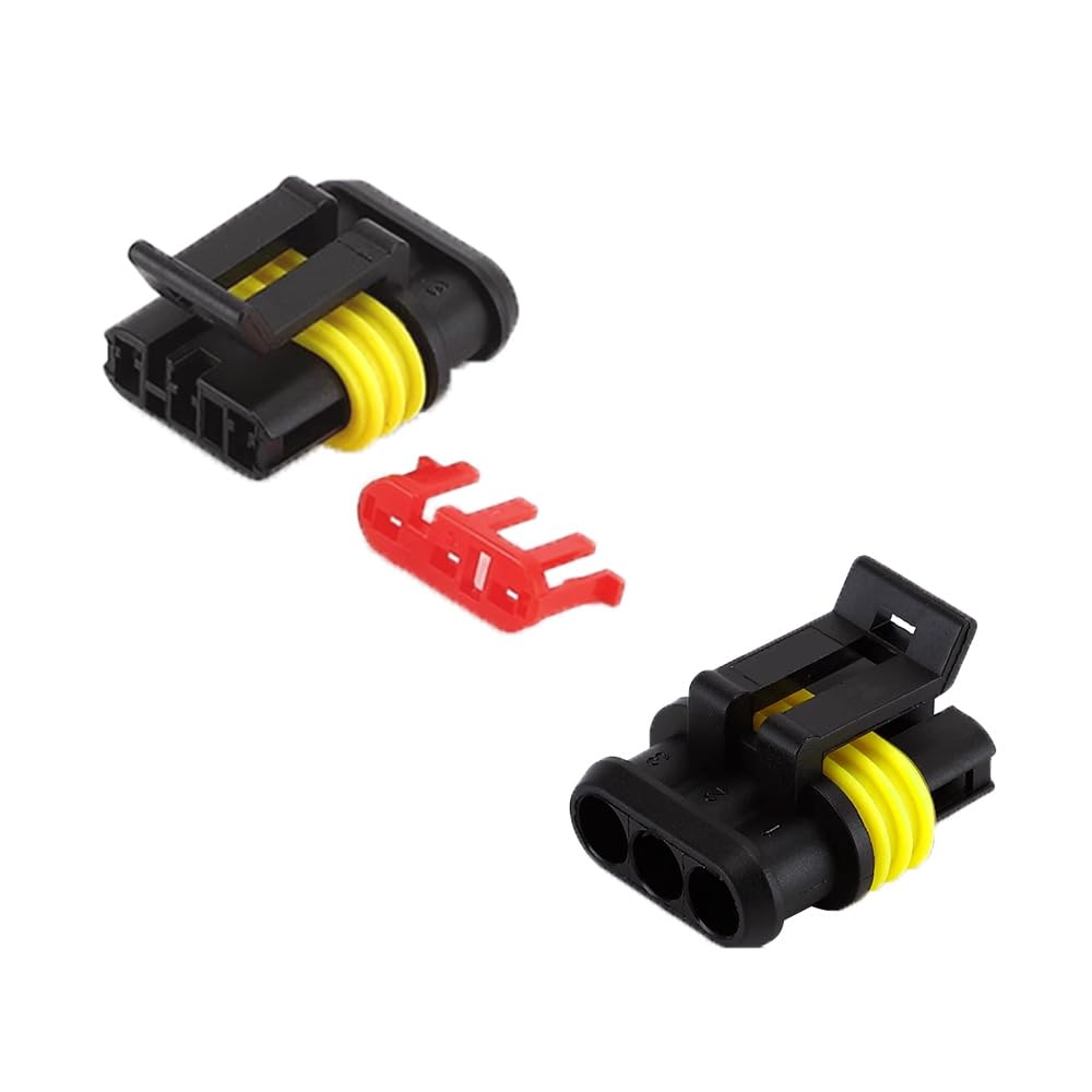 10 zestaw 3 Pin Samochodów Wodoodporny Elektryczny Kabel Złącza Kable, Zestaw Wtyczki i Wtyczki Elektryczne Złącze Samochodowe Wodoodporny