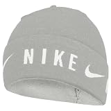 NIKE Unisex Dri-Fit Lightweight Knit Cuffed Gorro de Punto Grey Fog/White One Size
