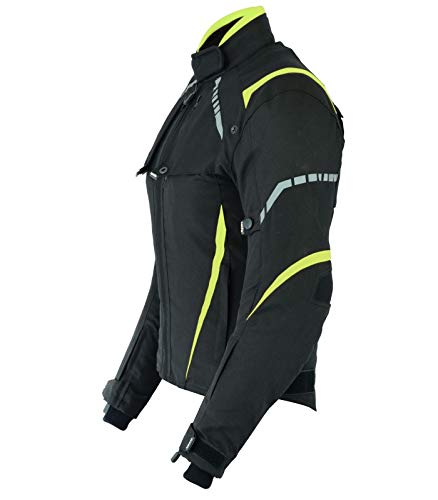 LOVO - Chaqueta Moto Mujer 4 Estaciones Tricapa Corta - Cazadora Moto Mujer para Verano e Invierno - Estilo Deportivo y Alta Resistencia - Ropa Moto Mujer Cómoda para Todas las Estaciones
