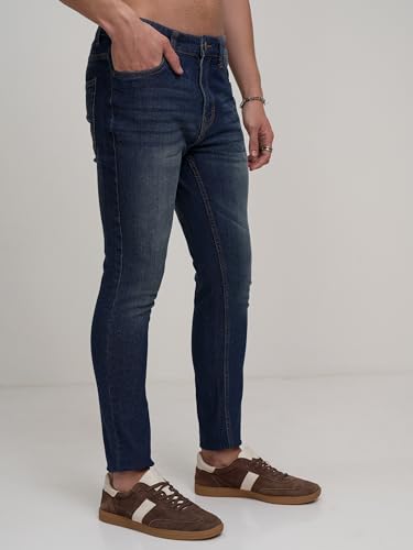 Image of Highlander Men's Straight Fit Jeans | Mid Rise | Stretchable | Sleek & Contemporary | Designed for Comfort & Ease of Movement| Jeans for Man