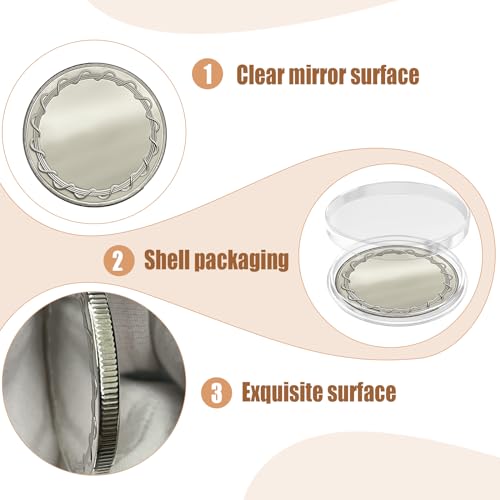 Gotrain Lot de 12 pièces de monnaie vierges vierges pour gravure au laser avec boîte de protection en acrylique - 40 mm - Pour bricolage, anniversaire, Saint-Valentin, anniversaire de mariage, – vue 6