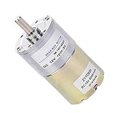 Tolako 37mm 24V High Torque DC Permanent Magnet Gear Motor 100rpm Metal Geared Motor (50RPM)