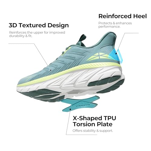 Image of ALLSWIFIT Mens Slip On Walking Shoes Running Sneakers | Comfortable, Tennis, Breathable, Non Slip, Cushion, Lightweight, Athletic, Gym, Workout, Cross Training, Fashion