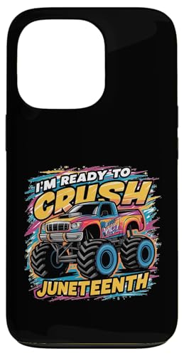 Monster Truck Crush Car Vintage Apparel Cumpleaños Niña Niño Carcasa para iPhone 13 Pro