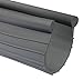Hooima Garage Door Bead Ends Bottom Weather Seal 20 Feet Long, 3 Inches Width with Round Bead of .198 Inches Diameter - Grey Color