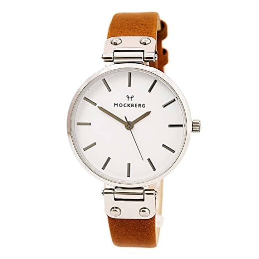 Mockberg Damer analog kvarts klocka med läder armband MO1006