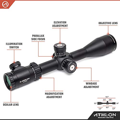 Wearable4U Athlon Optics Argos Btr Gen2 6-24X50, Direct Dial, Side Focus, 30Mm, Ffp, Aplr2 Ir - Moa Riflescope With Included Extra Battery Cr2032 Lens Cleaning Pen And Lens Cleaning Cloth Bundle #TOP6