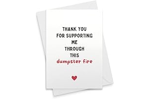 Dumpster Fire Thank You Card for Coworkers or Divorce