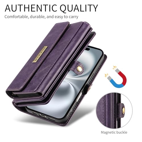 Étui en cuir pour iPhone 15 Pro Max protection intégrale et design portefeuille chic - 5