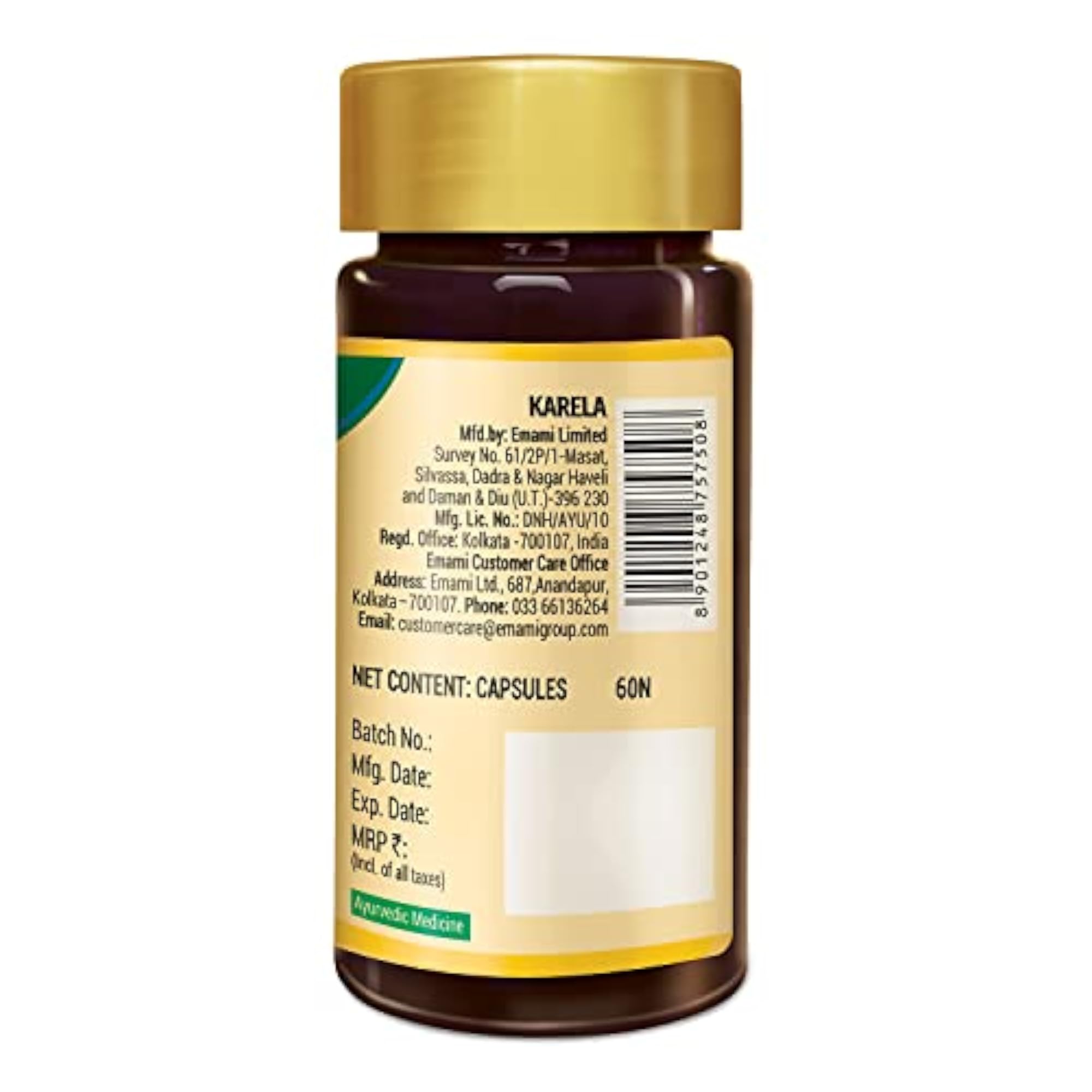 Karela Capsules, 60 Veg