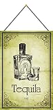  Generisch Cartel de Chapa 20 x 30 cm arqueado con Cordel Cartel Tequila 1911 Retro Metal Decoración Regalo Cartel Vintage